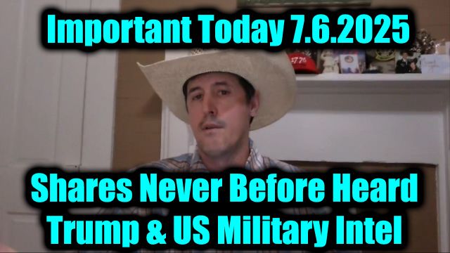 Derek Johnson Important Today 7.6.2025 - Shares Never Before Heard Trump & US Military Intel!