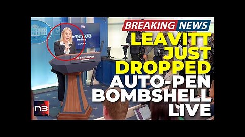 Breaking: Shocking Auto-Pen Revelation Makes Reporters Gasp When Leavitt Names Who Did It!