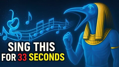Thoth's Ultimate Secret Revealed- Sing Like This to Instantly Activate Your Healing Energy