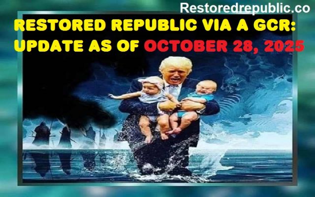 Restored Republic via a GCR: Update as of October 28, 2025