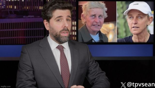 Ellen DeGeneres In Crisis: TV Execs Say She's a 'Biological Male' Who Ate Child Flesh on Set? (Video) 