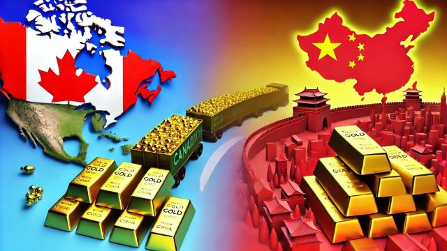 Canadian Gold Exports to China Surge in Another Sign of Gold Flowing from West to East