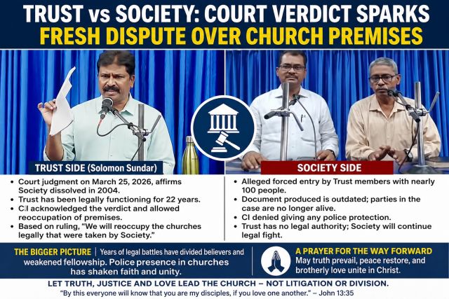 Courts, Churches, And Conscience: The Long Shadow Of The Trust–Society Dispute