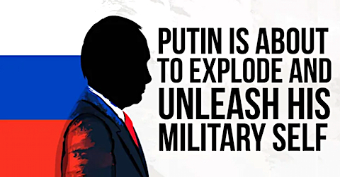 image Putin about to explode and unleash his military self