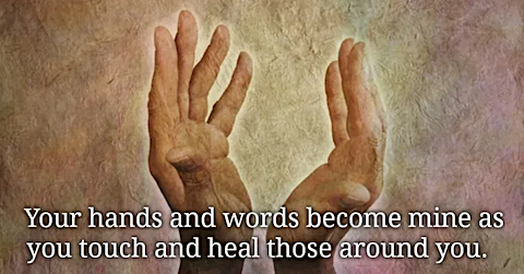 image Your Hands and Words become Mine as you Heal