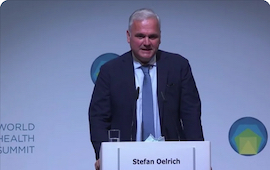 image Stefan Oelrich at the ‘World Health Summit’