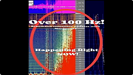 image Schumann Resonance over 100 Hz, 23rd July 2025