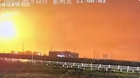 image the falling meteor hit by a rocket