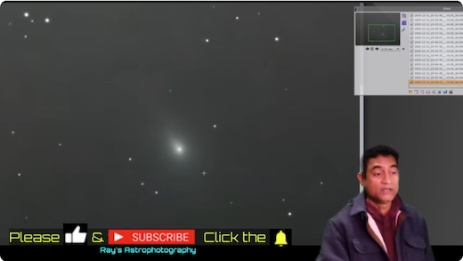 image 3I/Atlas and arc of stars Dec. 14th 2025, Ray's Astrophotography