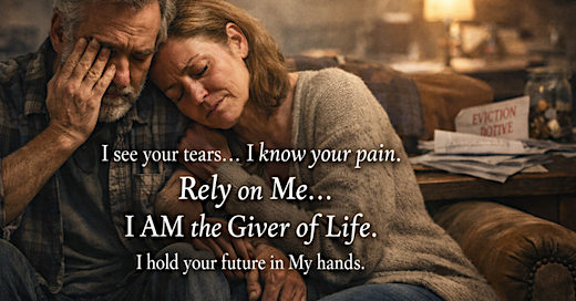 image Rely on Me, I AM the Giver of Life, your future is in My Hands.