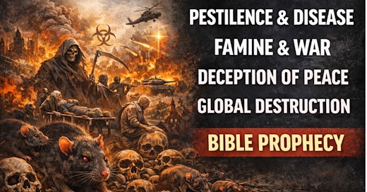 image Deception, Disease, Famine, War, Bible Prophecy
