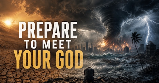 image prepare to meet your God.