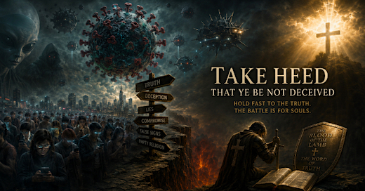 image take Heed That Ye Be Not Deceived