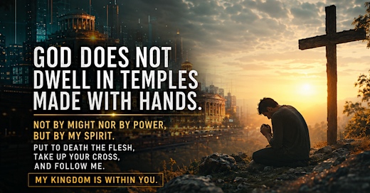 image God does not dwell in temples made with hands