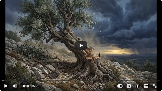 image The Wild Olive Tree felled.