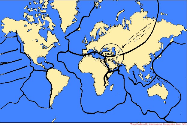 image fault line chart of the World