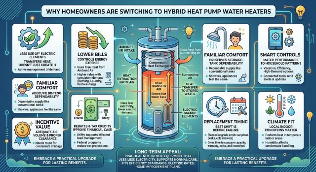 Why Homeowners Are Switching to Hybrid Heat Pump Water Heaters
