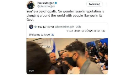 British TV host: It’s no surprise that Israel’s reputation is plummeting around the world