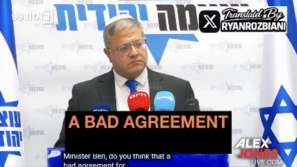 Israel’s Top Minister Says “Trump Will Not Be Allowed to Sign a Peace Deal With Iran”