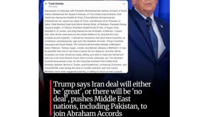 Trump issues ultimatum to Qatar, Saudi Arabia, and Pakistan to sign peace deals with Israel