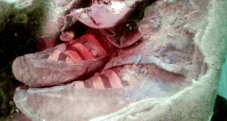 Proof of time travel? The 1,500-year old mummy wearing ADIDAS boots