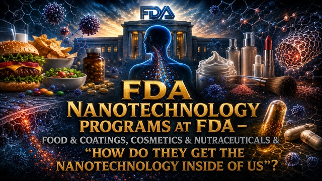 FDA Nanotechnology Programs at FDA - FOOD & COATINGS, COSMETICS & NUTRACEUTICALS & "HOW DO THEY GET THE nanotechnology INSIDE OF US"? (Video)