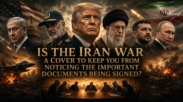 Is the Iran War A Cover To Keep You From Noticing The Important Documents Being Signed? (Video)