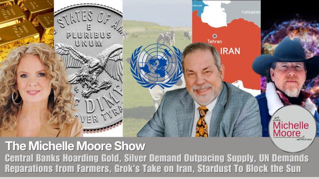 Central Banks Hoarding Gold, Silver Demand Outpacing Supply, UN Demanding Reparations on Cows, Grok's Take on Iran, Stardust to Block the Sun (VIDEO)