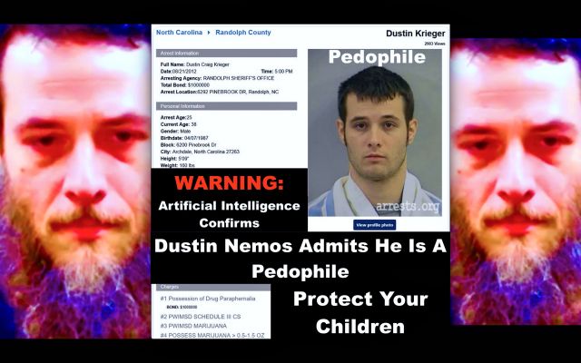 WARNING Protect Your Children Artificial Intelligence Confirms Convicted Criminal Dustin Nemos Is An Admitted Pedophile Pastor