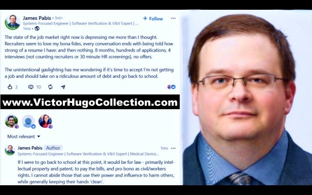 James Pabis LinkedIn Profile Personifies Weak Men Blaming Gaslighting Recruiters For His Depression