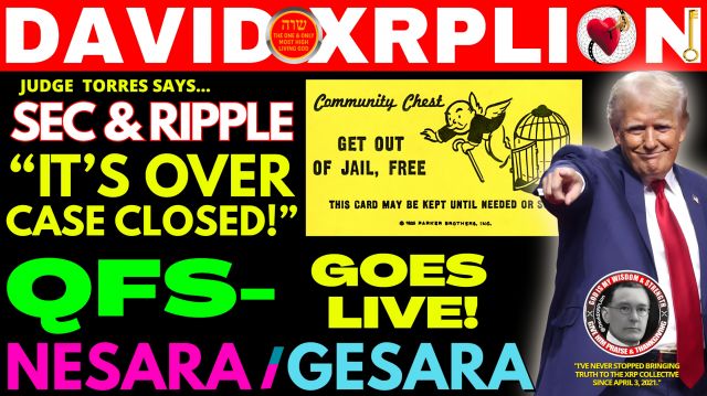 David  XRPlLion: QFS Goes Live! SEC vs. Ripple Lawsuit Secret Deal Since Day 1 - (Must Watch) Trump News