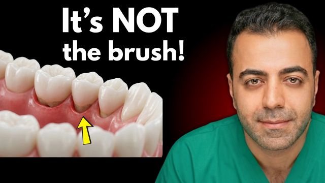 Her gums did NOT recede because of brushing. The reason will surprise you.