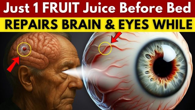 Drink These 4 Nighttime Juices to Fix Vision Fog & Memory Decline After 60