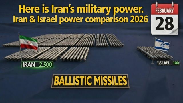 Here is Iran's military power - Iran & Israel power comparison 2026